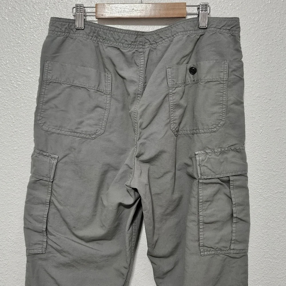 J Crew cargo jogger pants see description for sizing linen blend